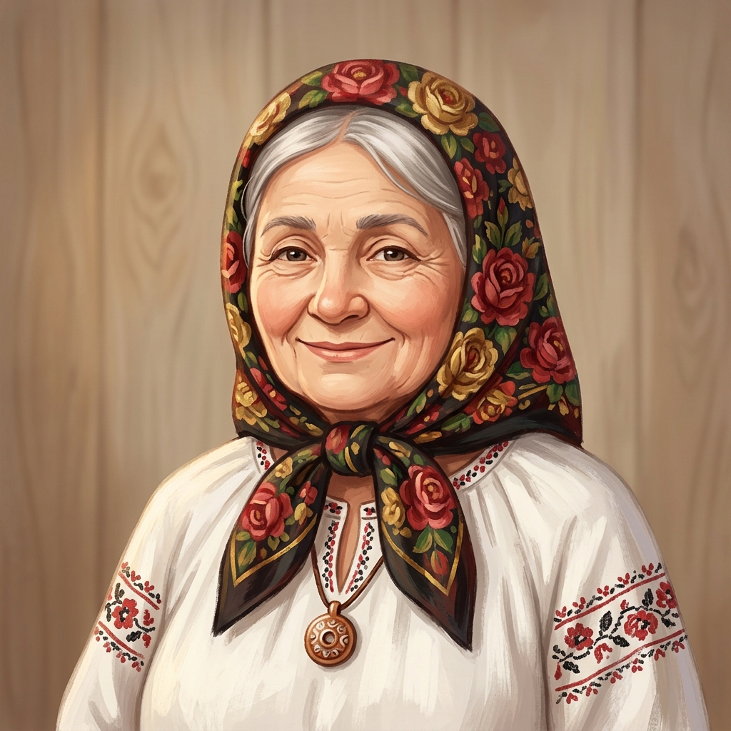 Project illustration: a Ukrainian baba